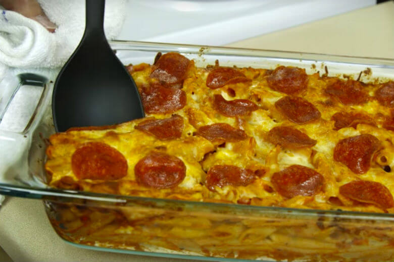 Het beste van twee werelden in een ovenschotel pastaovenschotel alla