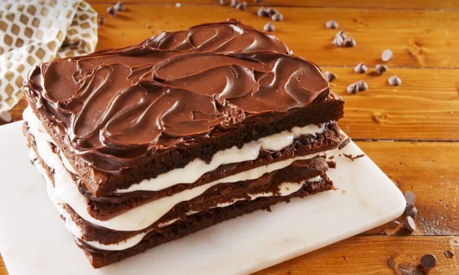 Recept smeuïge brownielasagne