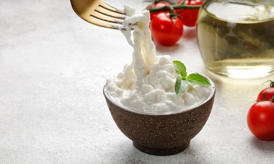 Aha dit is stracciatella kaas