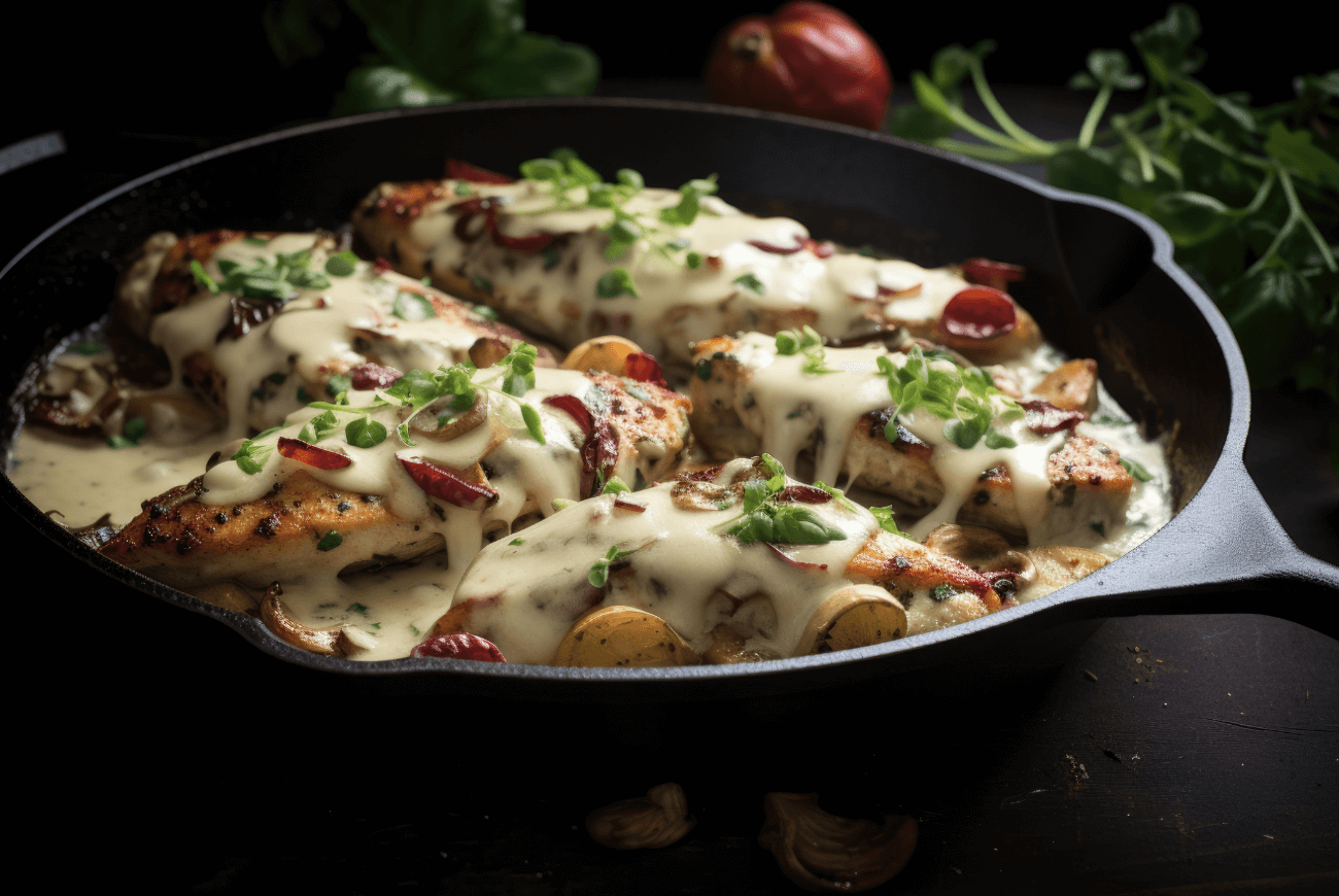 Recept: kip in een romige saus met citroen en knoflook
