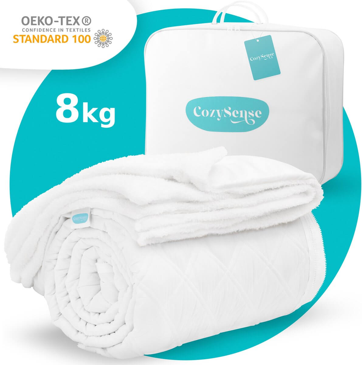 De CozySense Verzwaringsdeken 8 kg (150 200 cm)