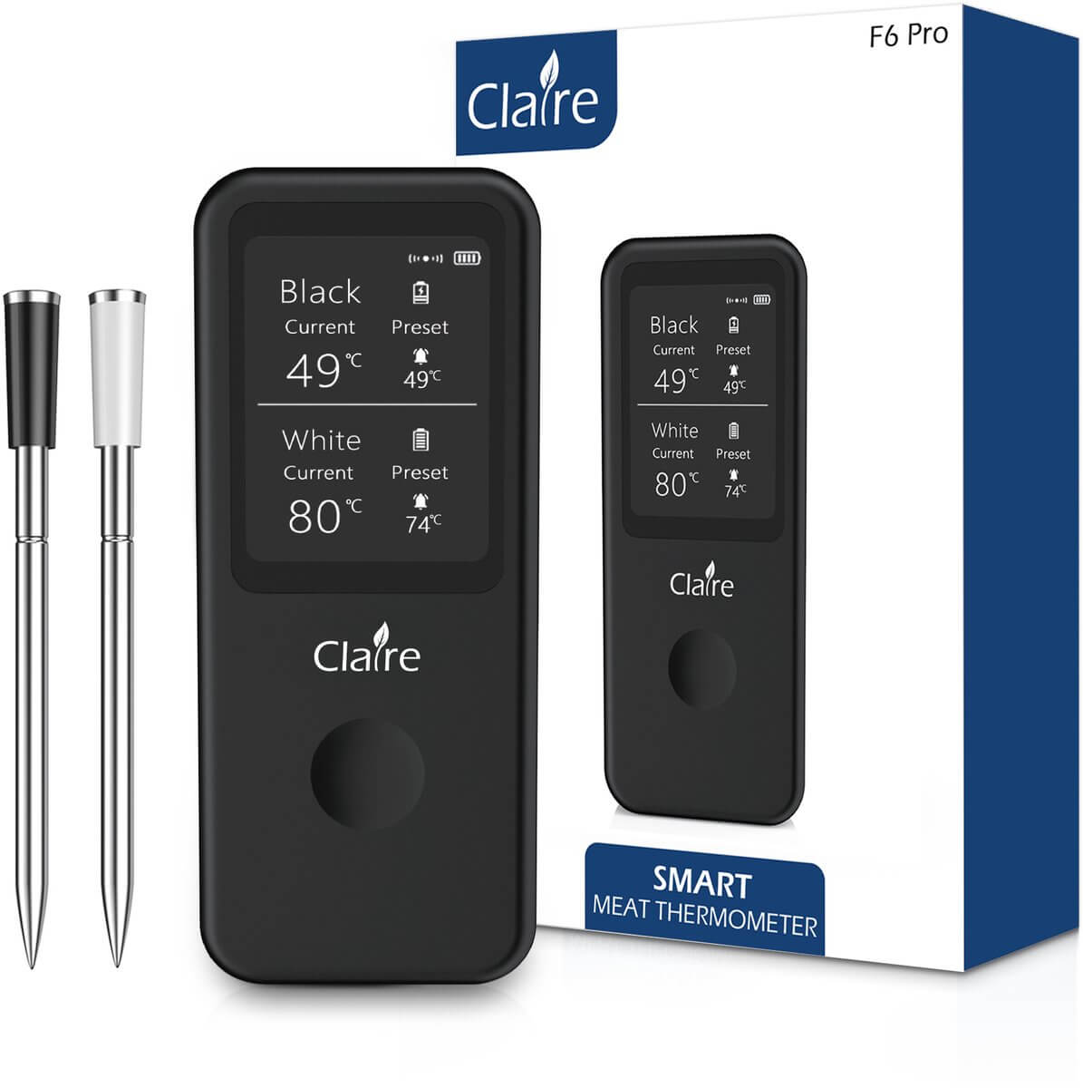 Claire F6 Pro Vleesthermometer Draadloos