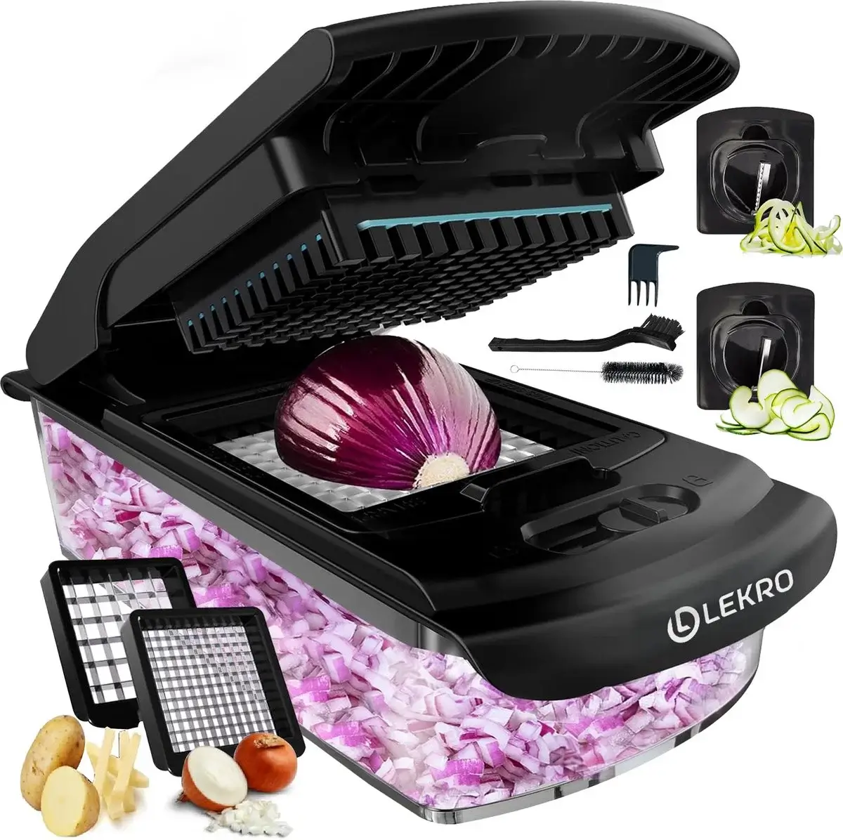 Lekro Multifunctionele Groentesnijder & Uiensnijder