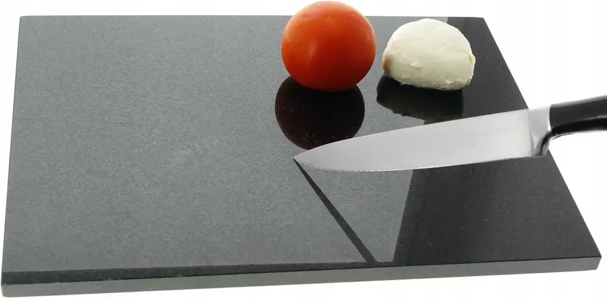 Sareva® Marmeren Snijplank Serveersteen 30x40 cm met Antislip Voetjes