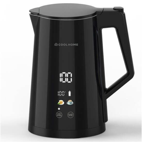 CoolHome Waterkoker met Temperatuurregeling 1.7 Liter - 40 C voor babyvoeding - Warmhoudfunctie - Elektrische Waterkoker 2200W